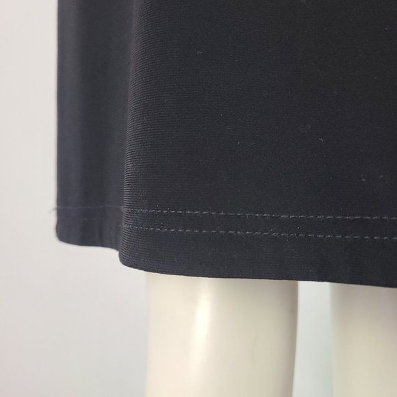 Joseph Ribkoff Little Black Dress Ruched Size 8 - Picture 11 of 15